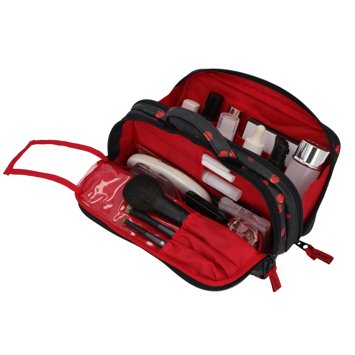 Cherry Up! - Large Slope Shape Makeup Bag - 6WP-HE120