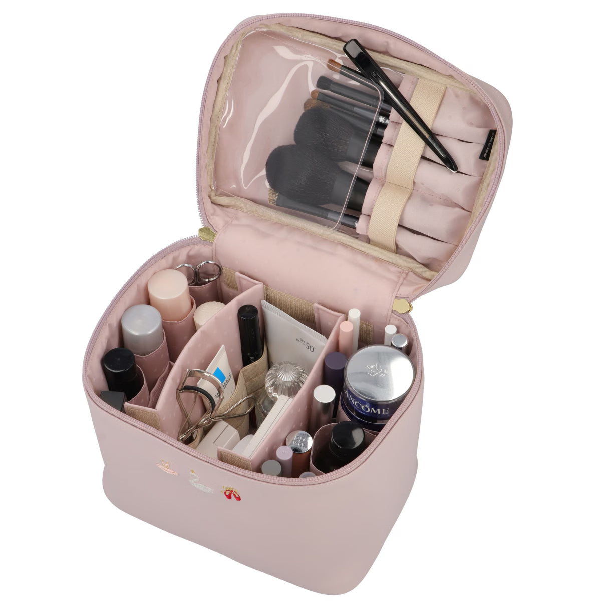 Embroidery Ballet - Large Vanity Makeup Bag - 6OP-EB23