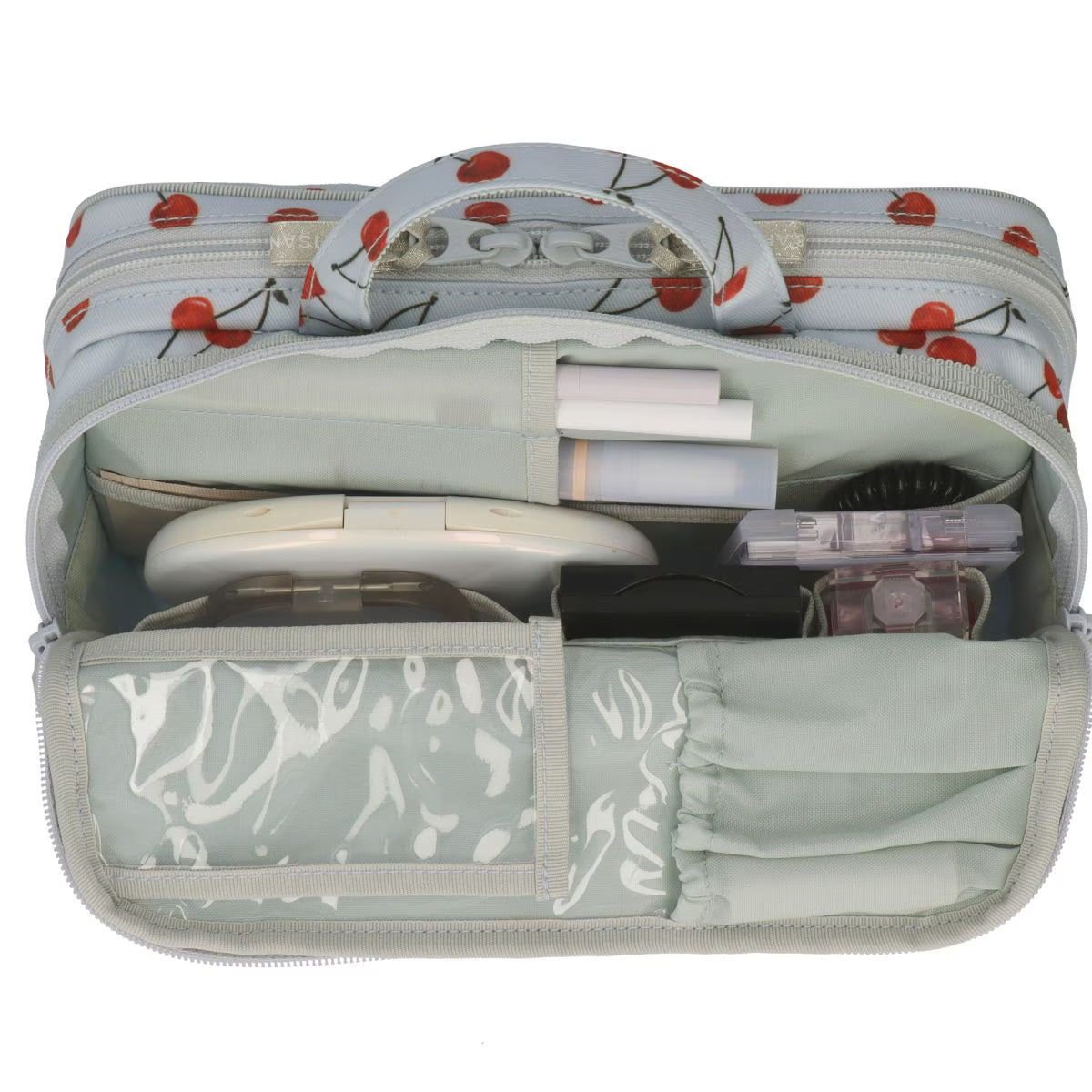 Cherry Up! - Large Slope Shape Makeup Bag - 6WP-HE120