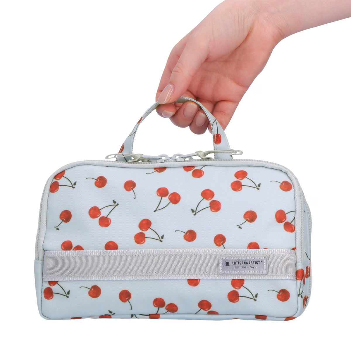 Cherry Up! - Large Slope Shape Makeup Bag - 6WP-HE120