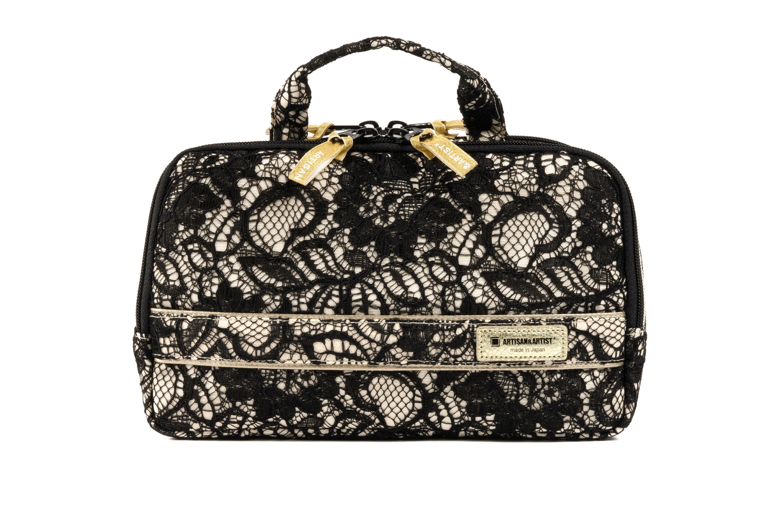 Classic Monotone - Large Slope Shape Makeup Bag - CM120