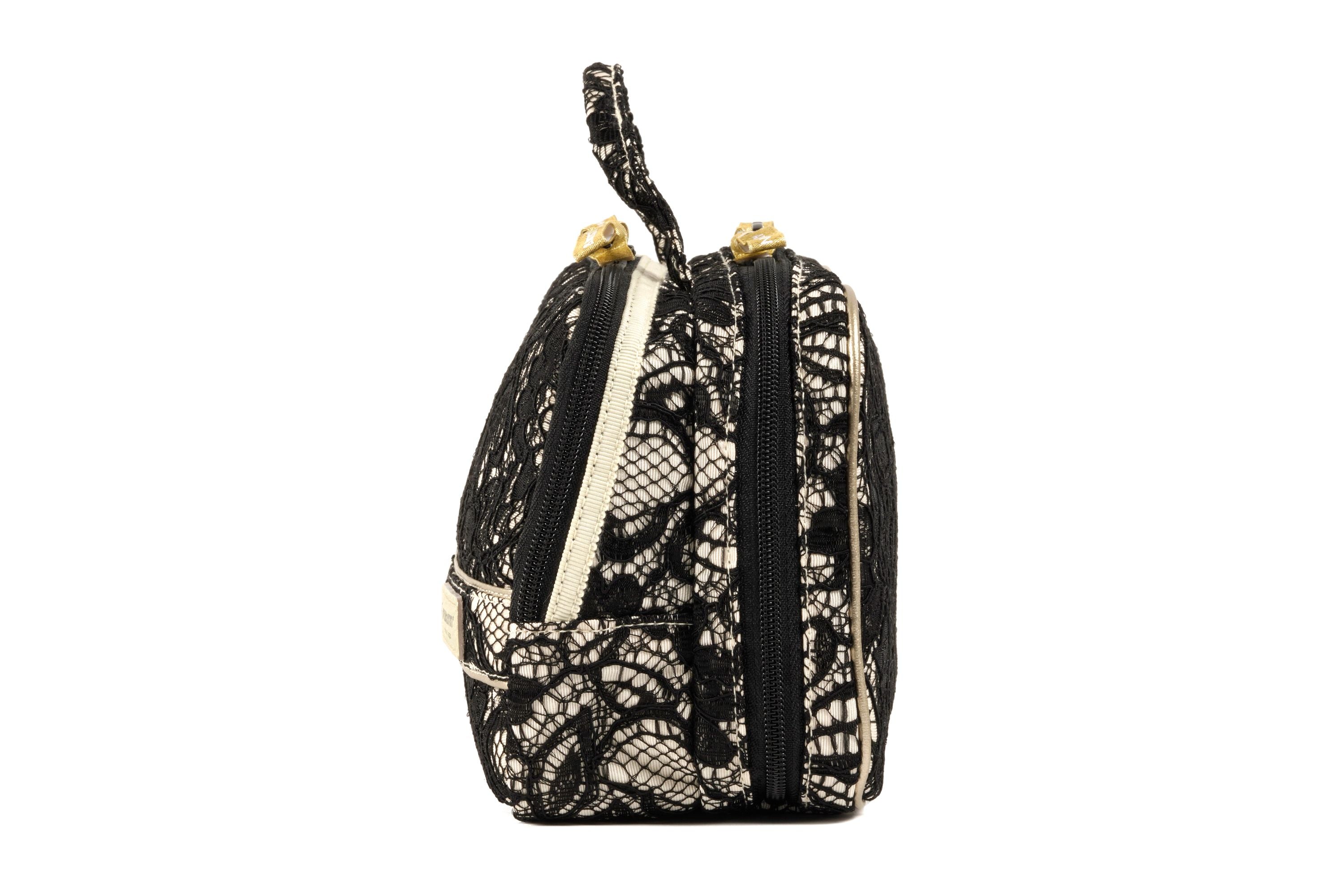 Classic Monotone - Large Slope Shape Makeup Bag - CM120