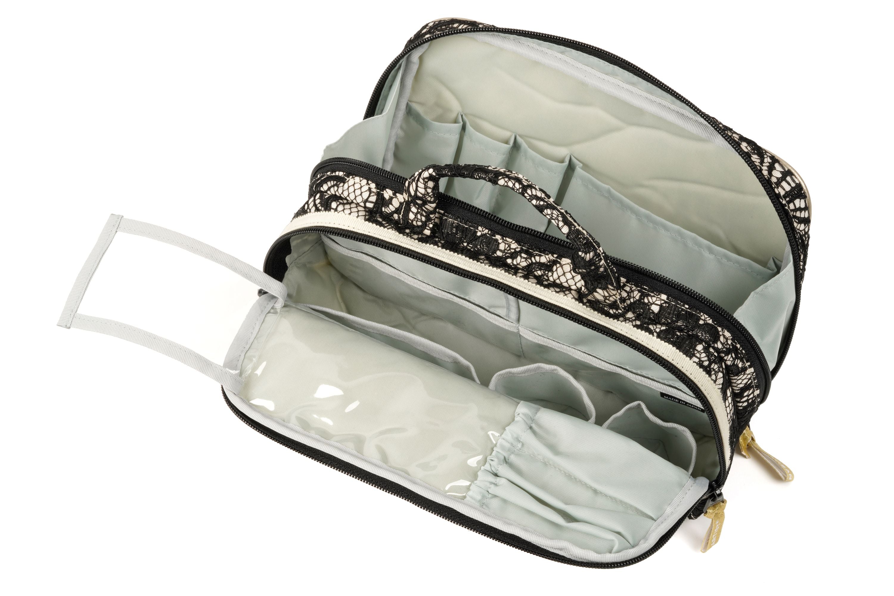 Classic Monotone - Large Slope Shape Makeup Bag - CM120