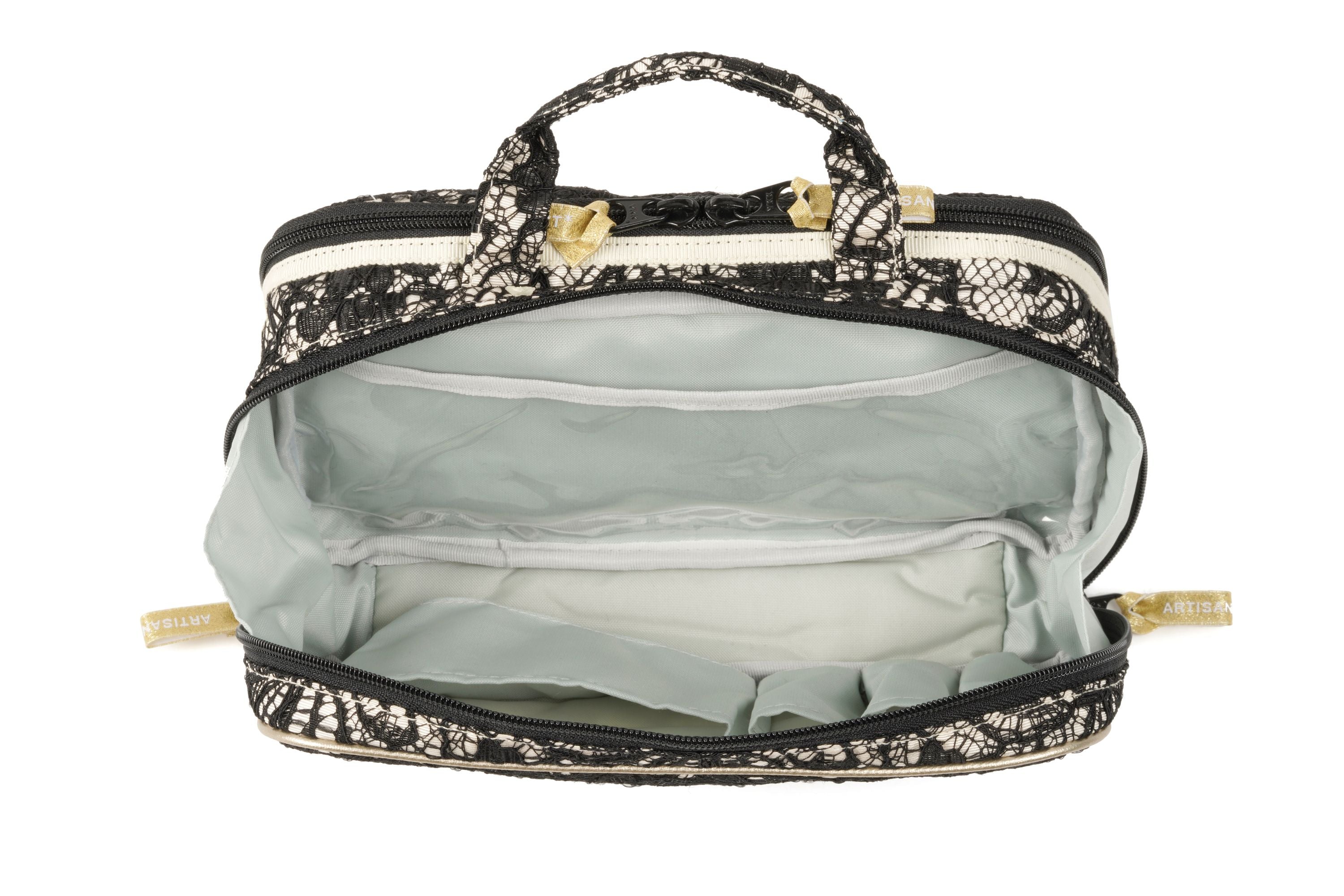 Classic Monotone - Large Slope Shape Makeup Bag - CM120