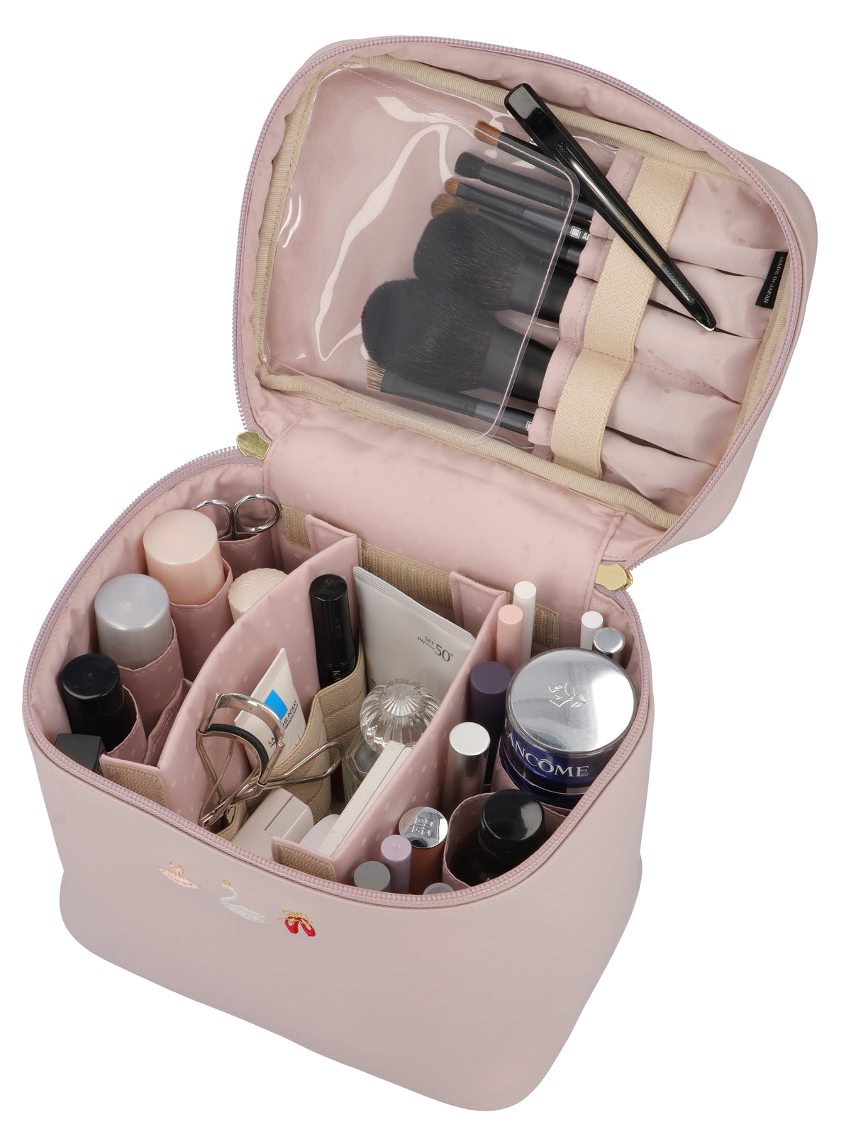 Embroidery Ballet - Large Vanity Makeup Bag - 6OP-EB23