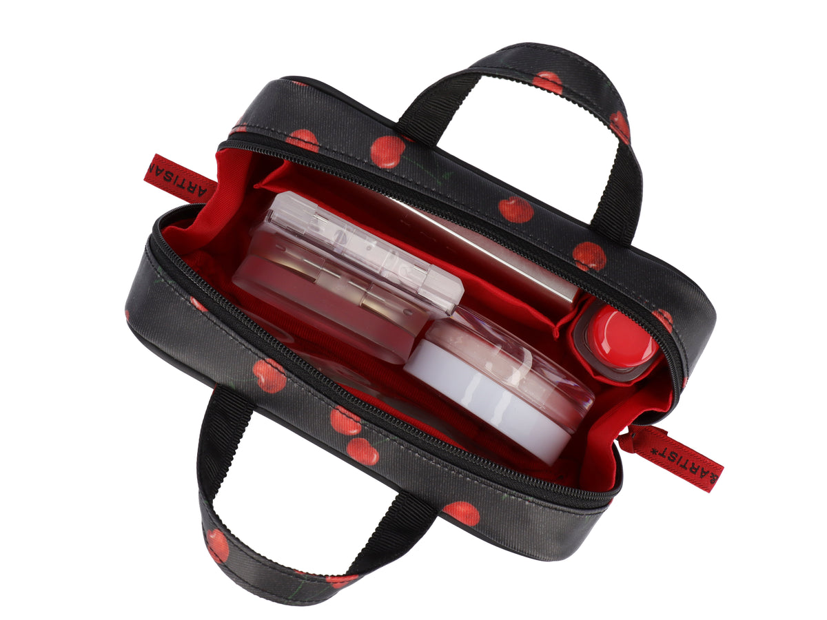 Cherry Up! - Compact Pouch with Handle - 6OP-HE013S