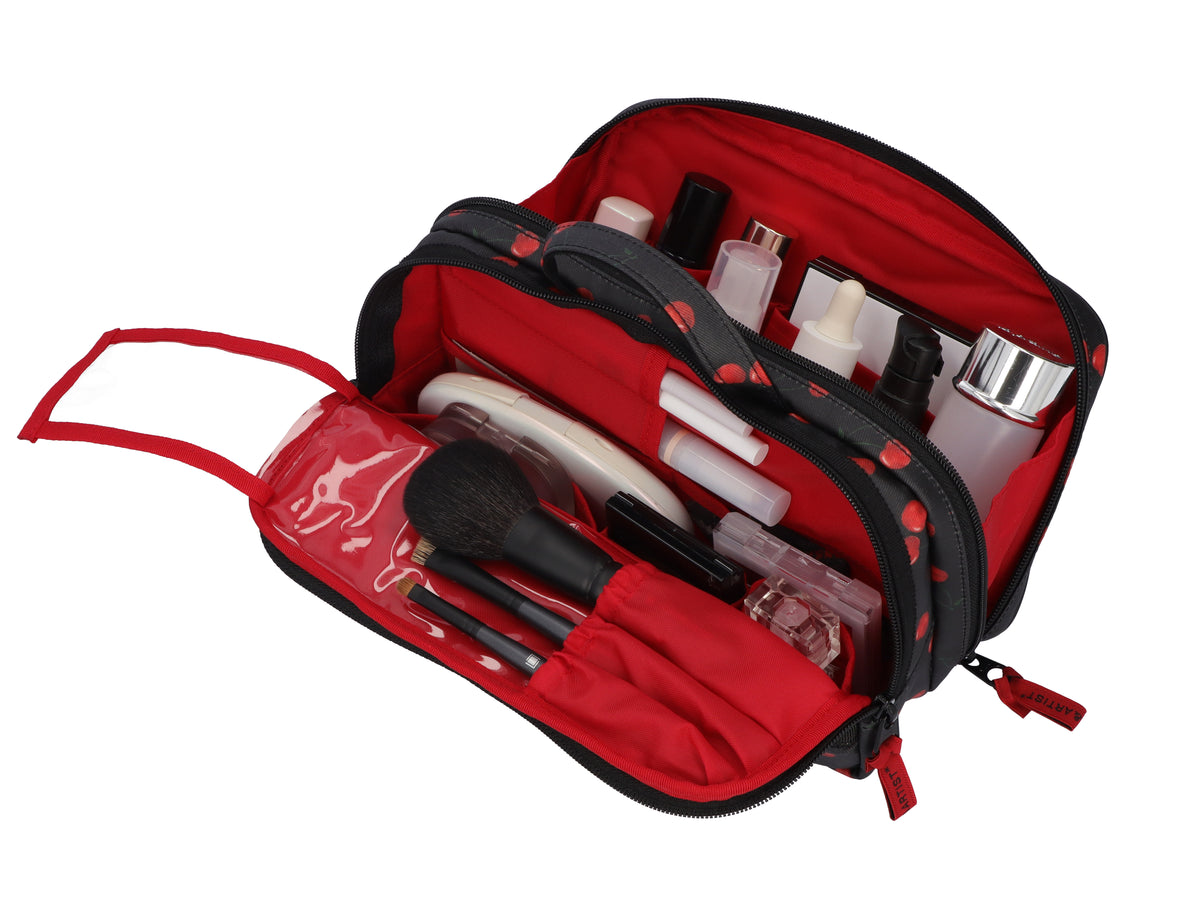 Cherry Up! - Large Slope Shape Makeup Bag - 6WP-HE120