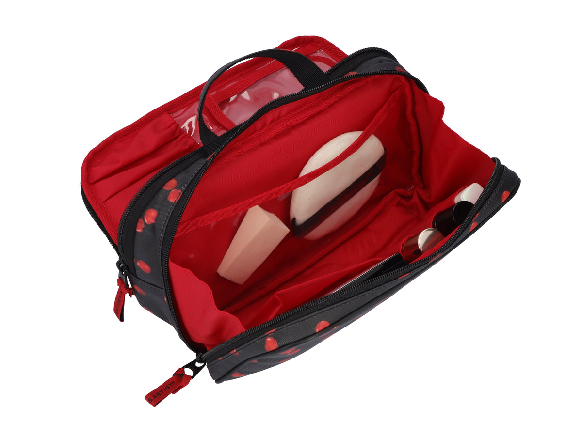 Cherry Up! - Large Slope Shape Makeup Bag - 6WP-HE120