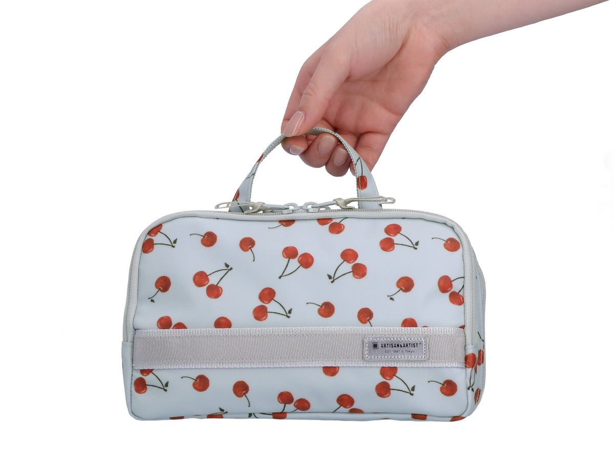 Cherry Up! - Large Slope Shape Makeup Bag - 6WP-HE120