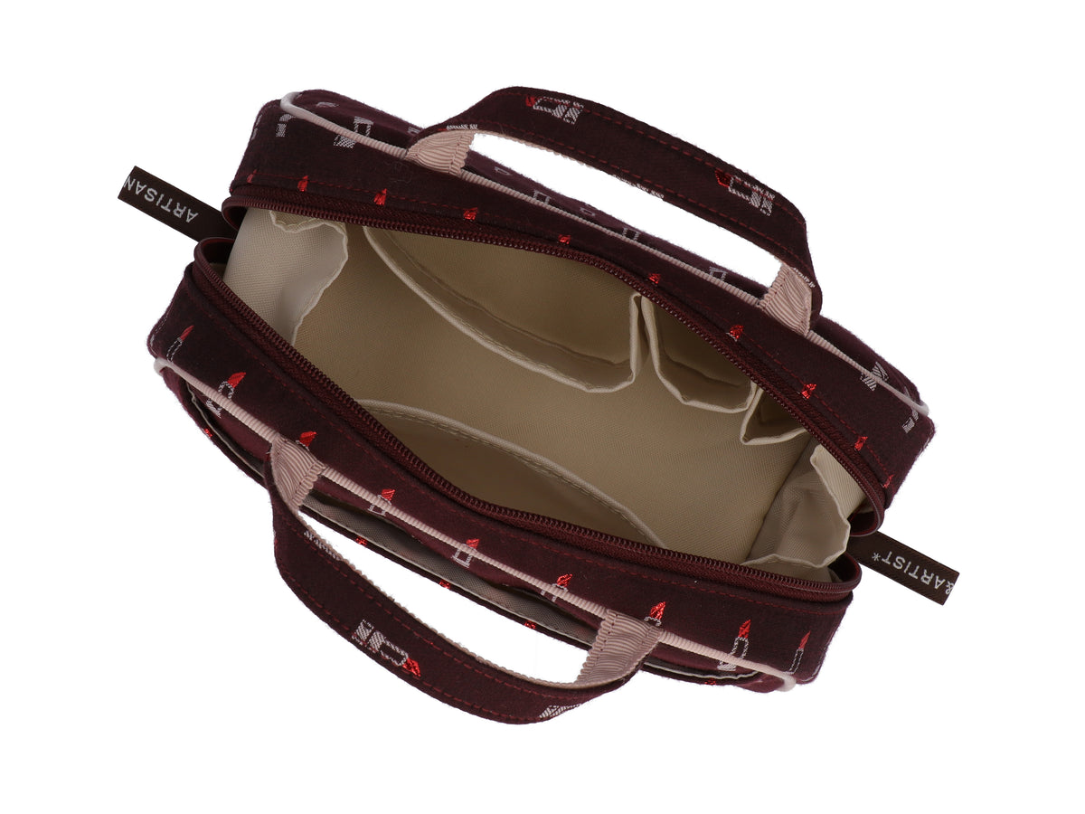 Valiant Rouge - Trapezoid Mini Pouch Bag - 6WP-LI730