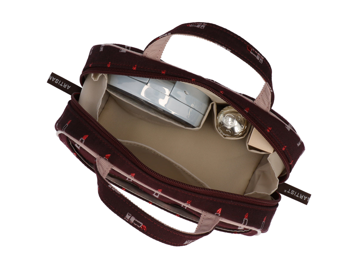 Valiant Rouge - Trapezoid Mini Pouch Bag - 6WP-LI730