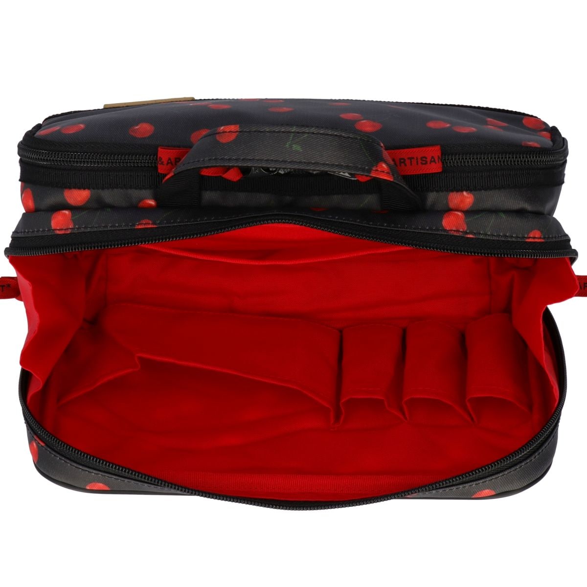 Cherry Up! - Large Slope Shape Makeup Bag - 6WP-HE120