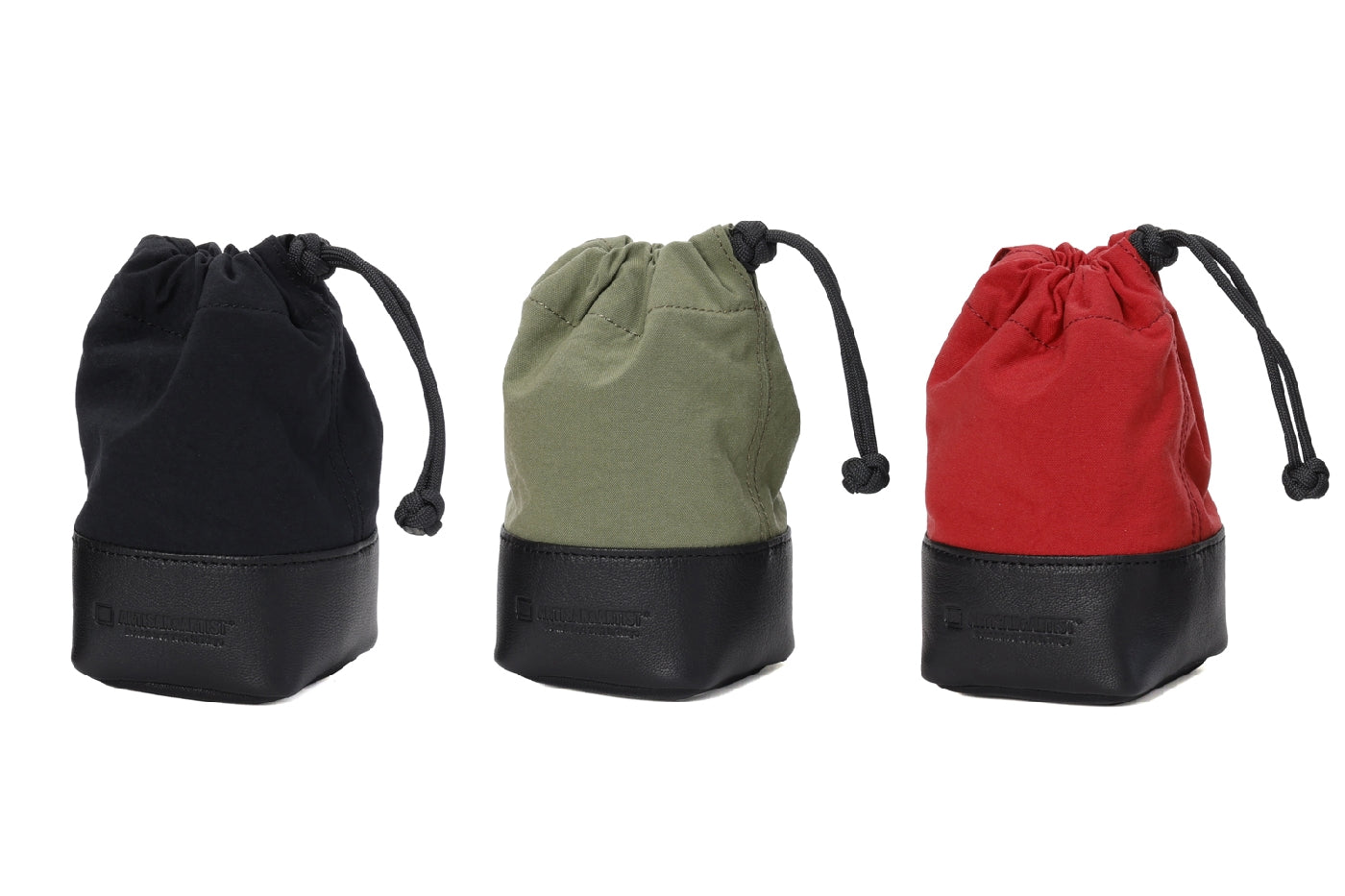ACAM-LP140 Fabric and Leather Camera Lens Pouch (M)