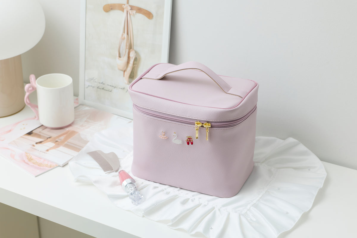Embroidery Ballet - Large Vanity Makeup Bag - 6OP-EB23