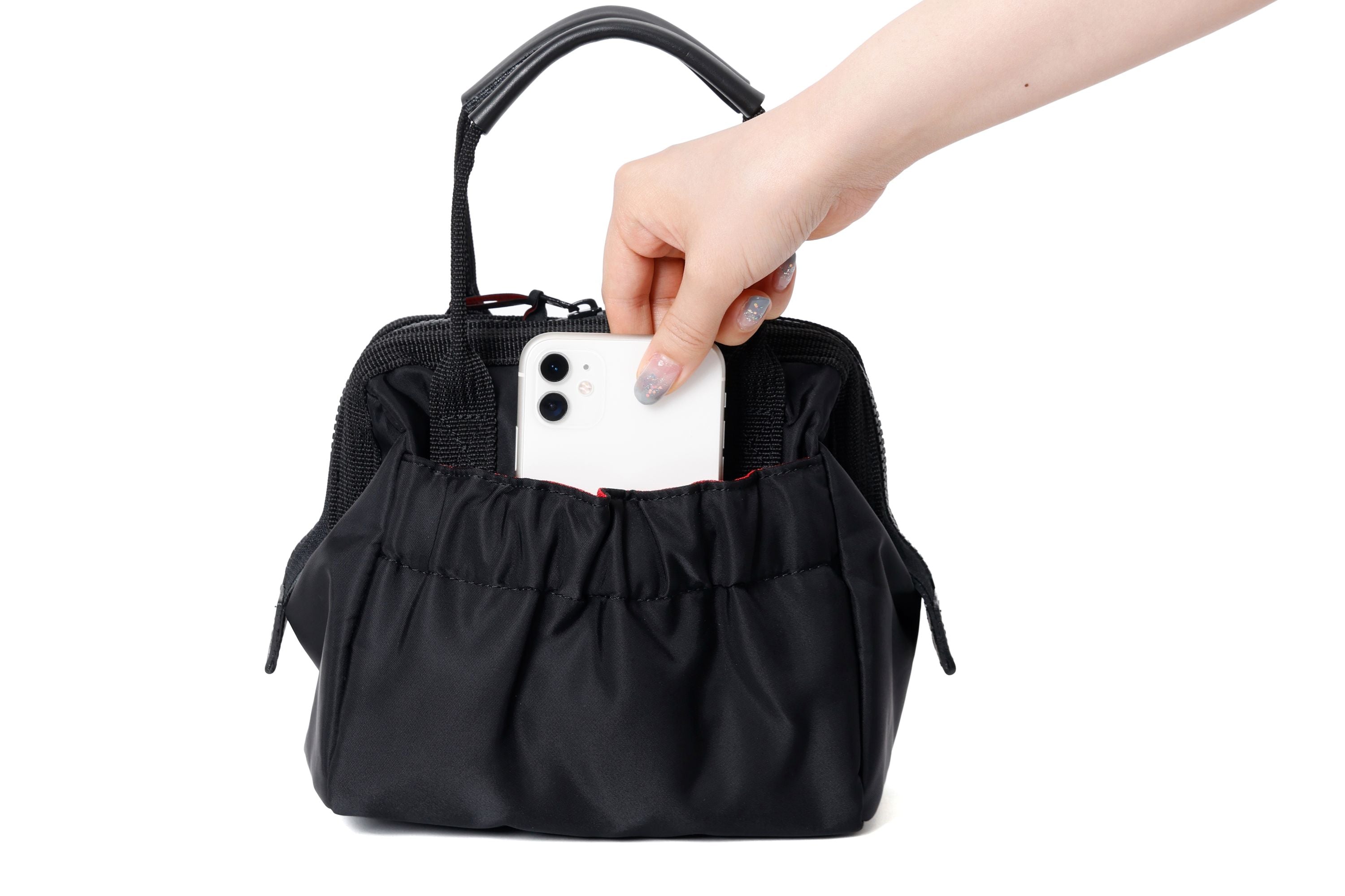 Classic - Clasp Opening Compact Handbag - KG2-701