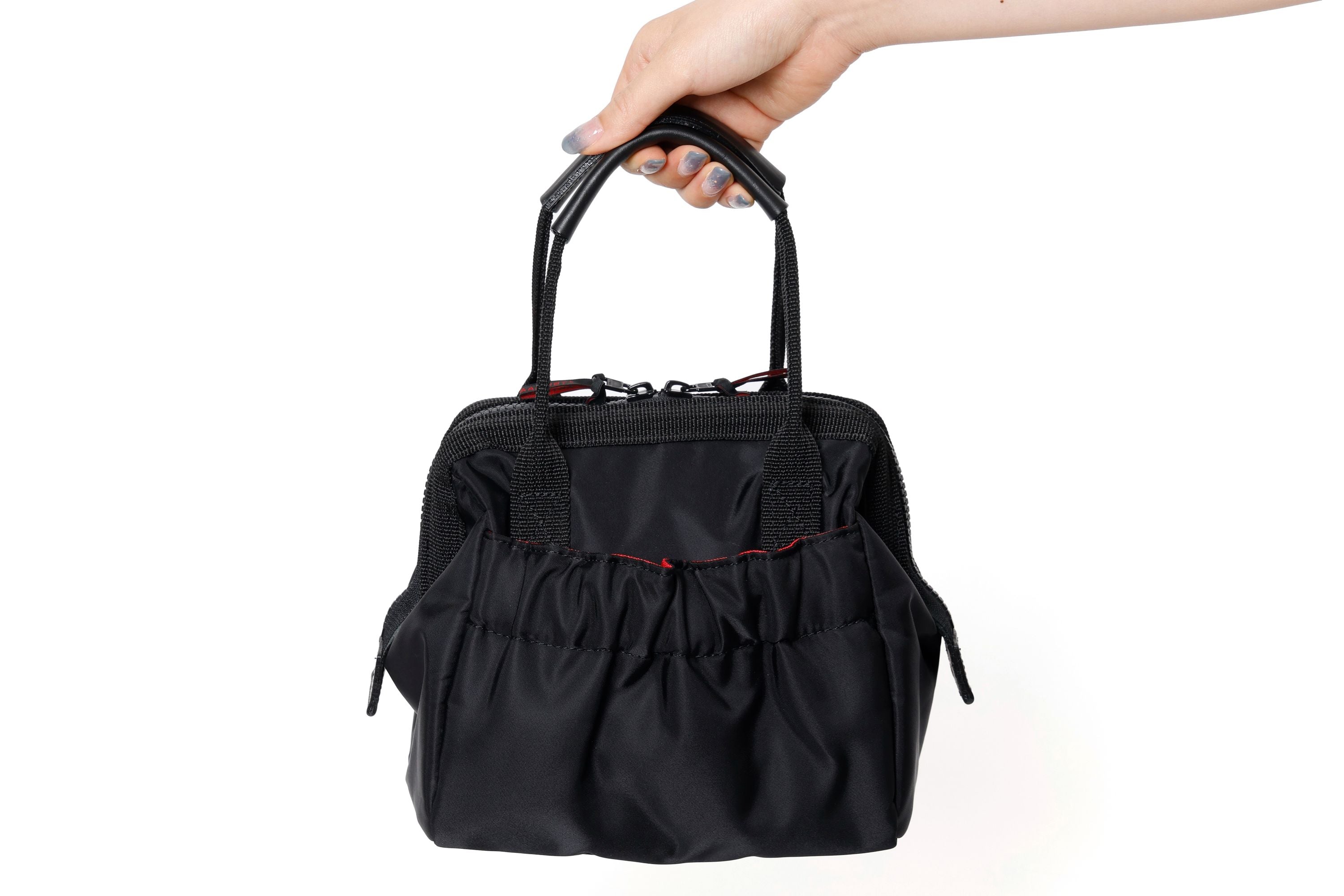 Classic - Clasp Opening Compact Handbag - KG2-701