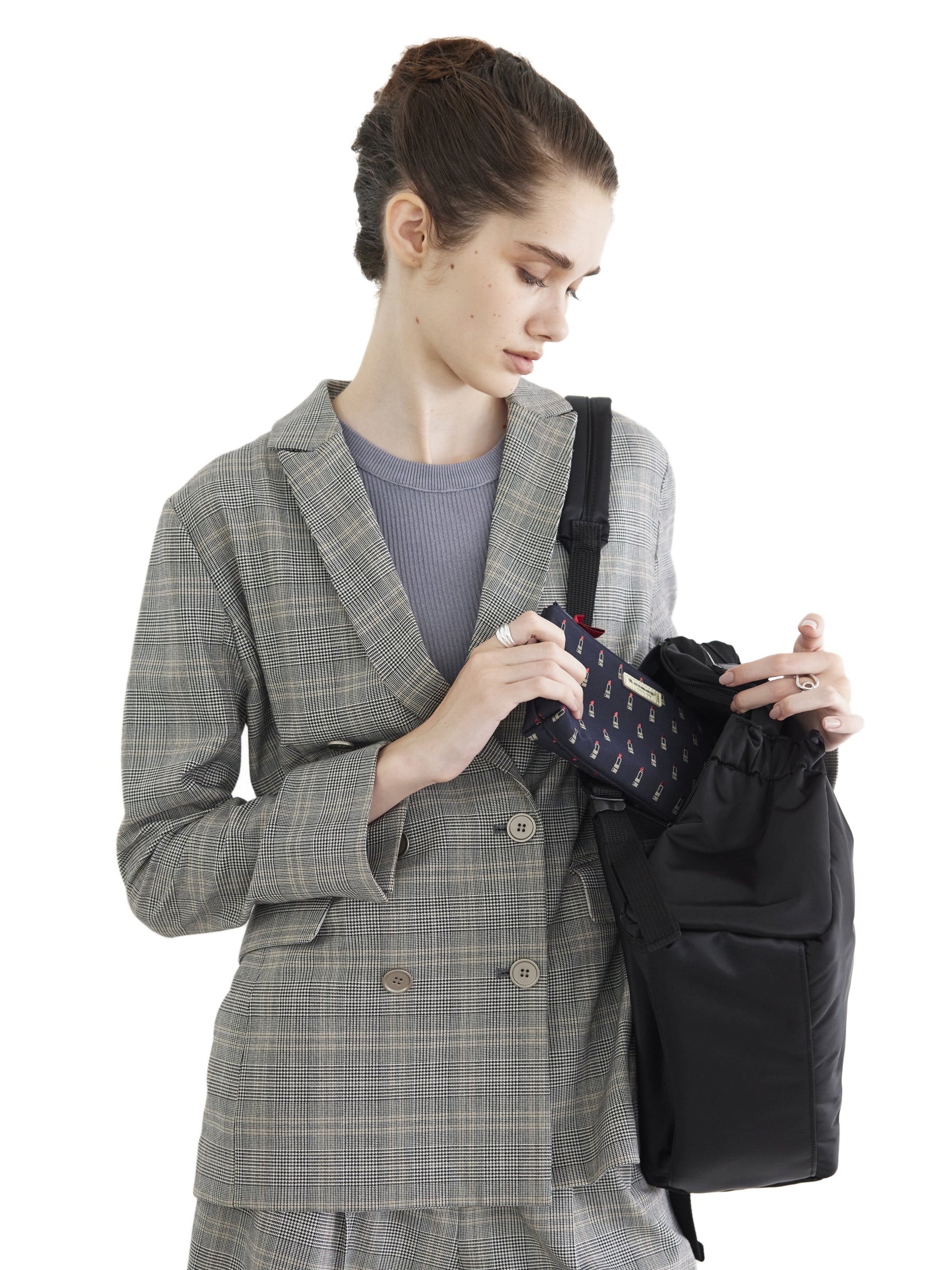 Posh - Clasp Opening Large Backpack - KG2PO-704
