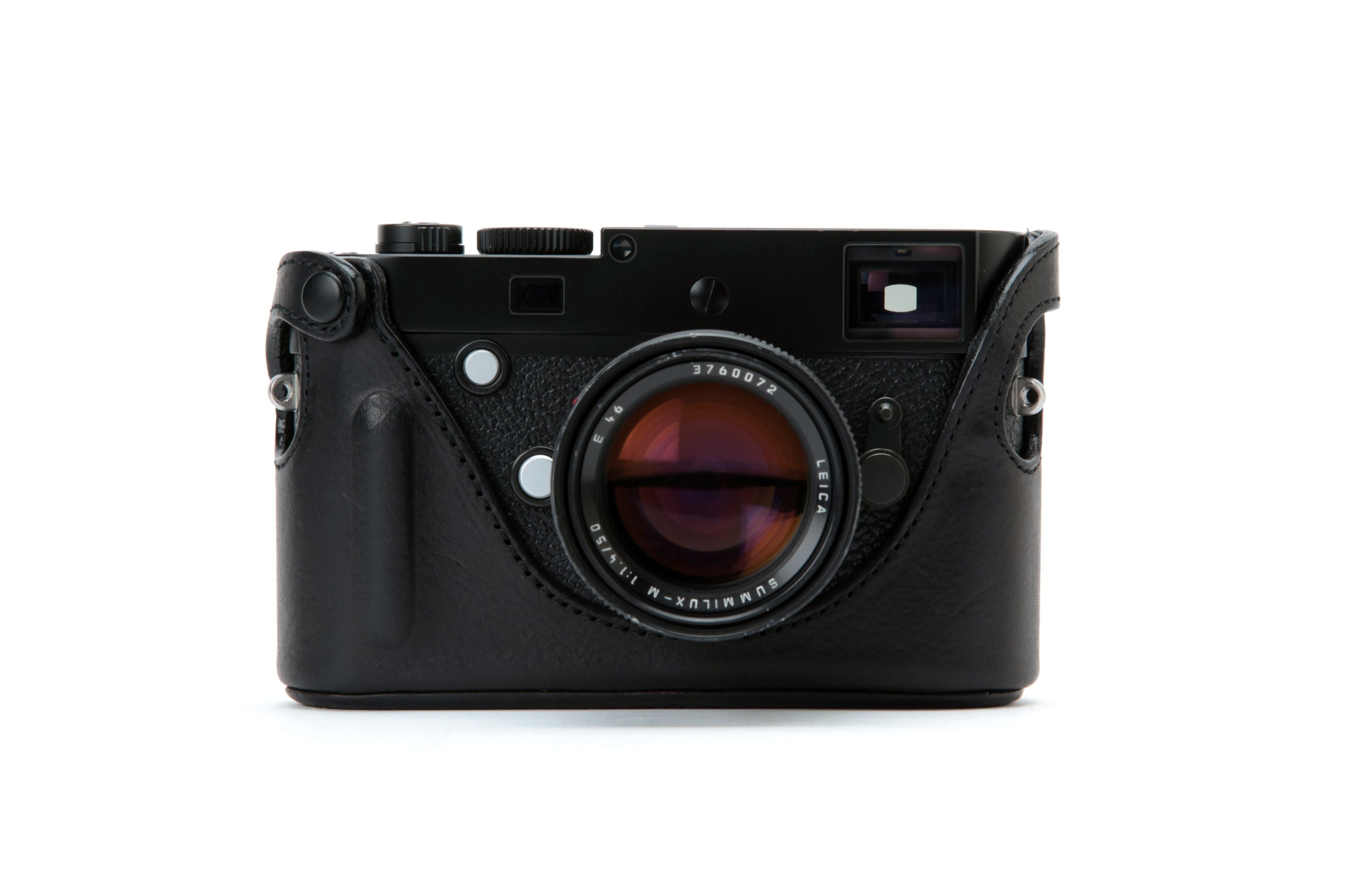 MRZHOUCASE Black Half Case For Leica/Minolta CL Film Cameras - 2021 New Version (Leather)