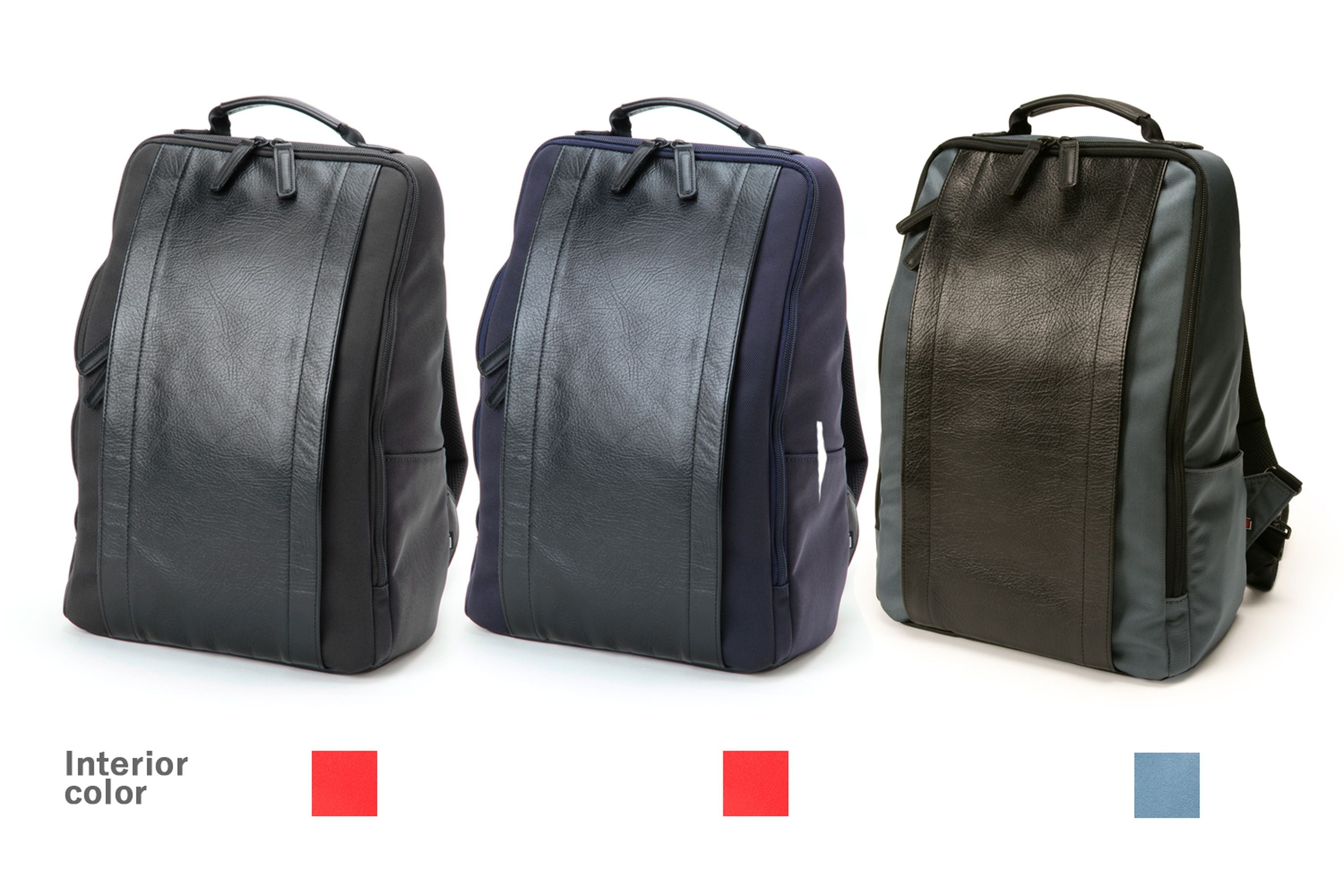 RR4-06C Leather Panel Backpack