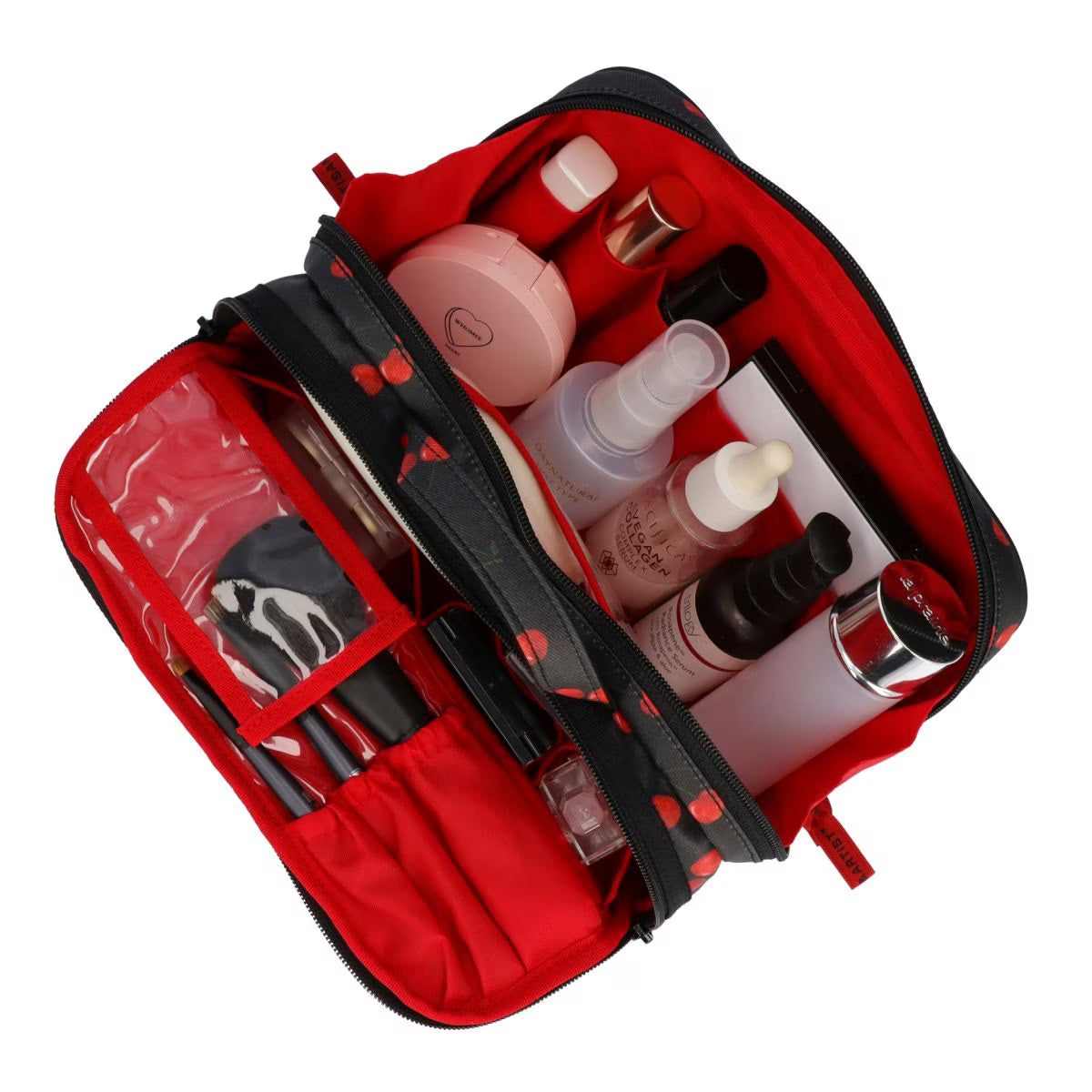 Cherry Up! - Large Slope Shape Makeup Bag -  6WP-HE120
