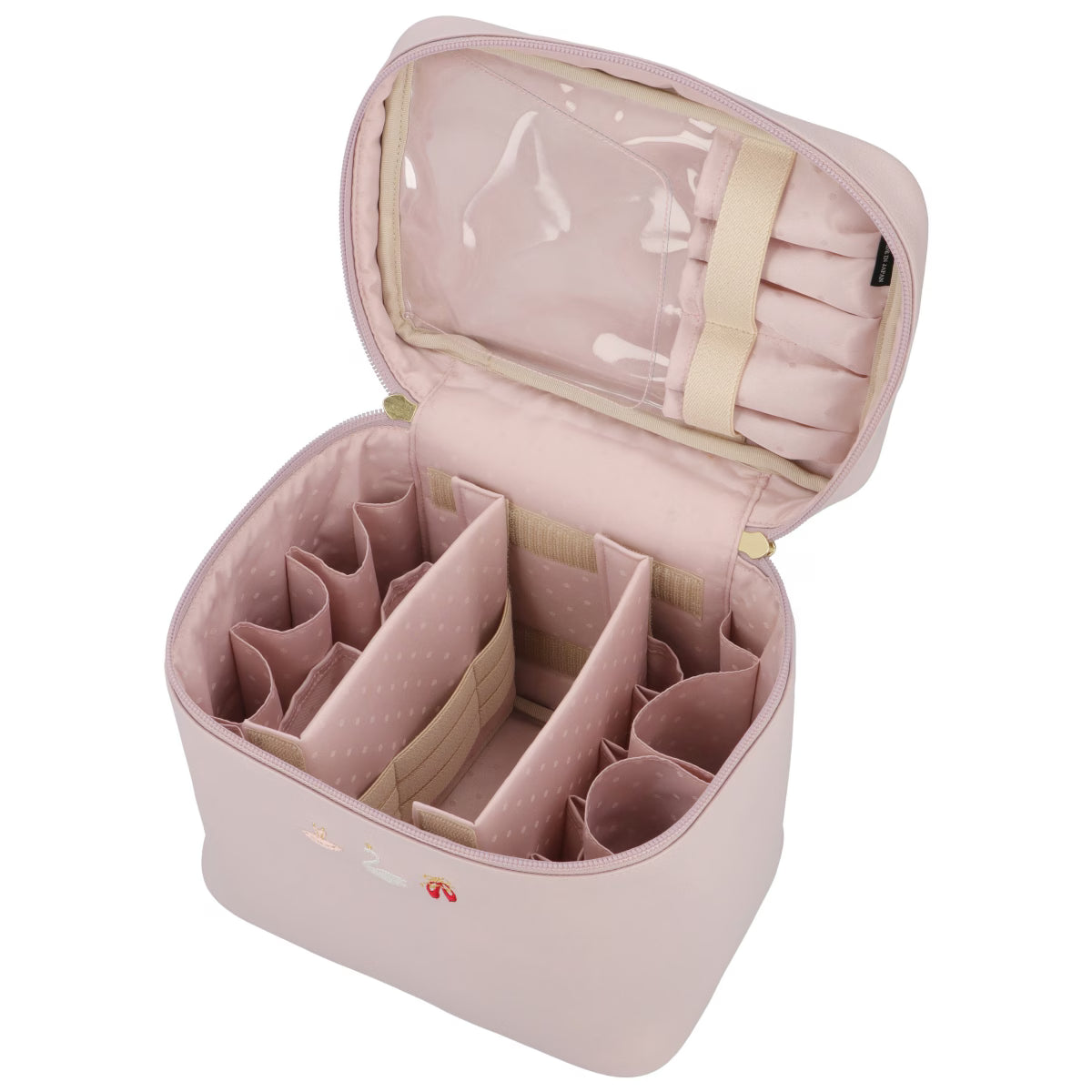 Embroidery Ballet - Large Vanity Makeup Bag - 6OP-EB23