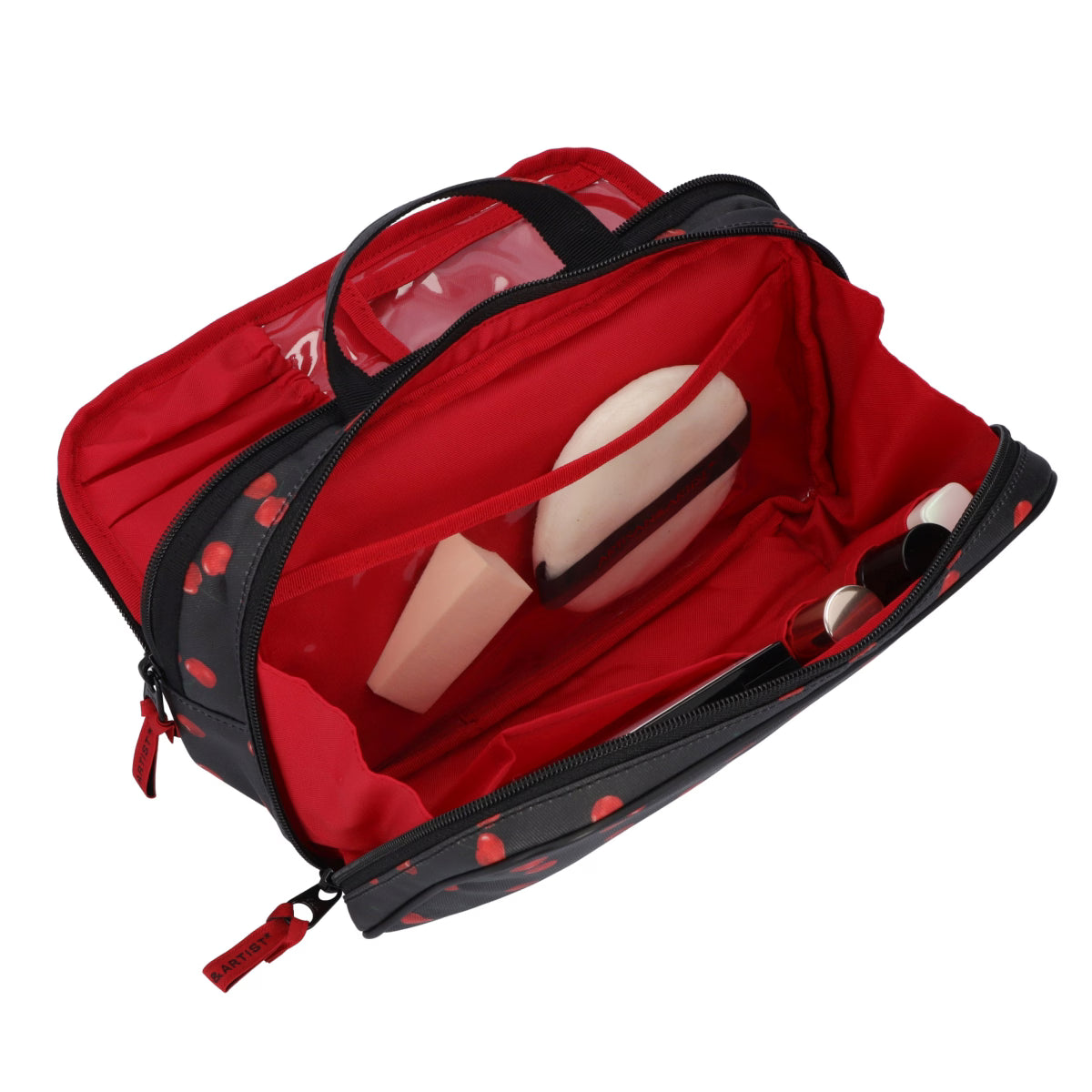 Cherry Up! - Large Slope Shape Makeup Bag -  6WP-HE120