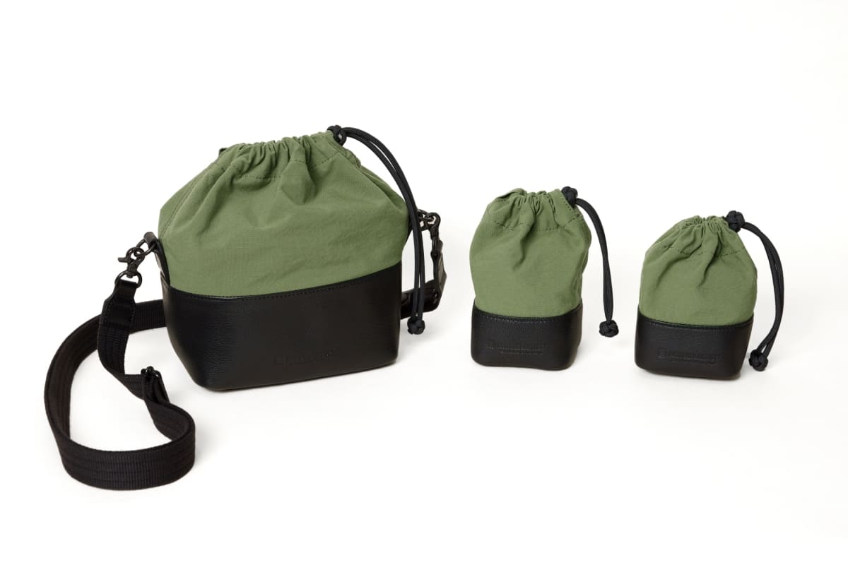 Camera Pouch (Leather & Fabric) - ACAM-CP210