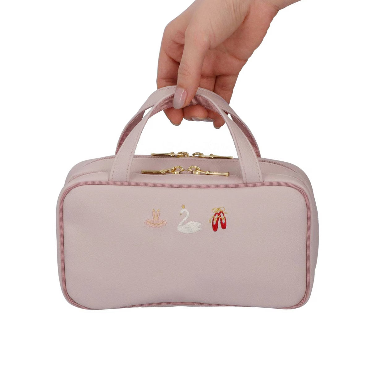 Embroidery Ballet -  Makeup Bag  (designed to fit an eyelash curler) - 6OP-EB22