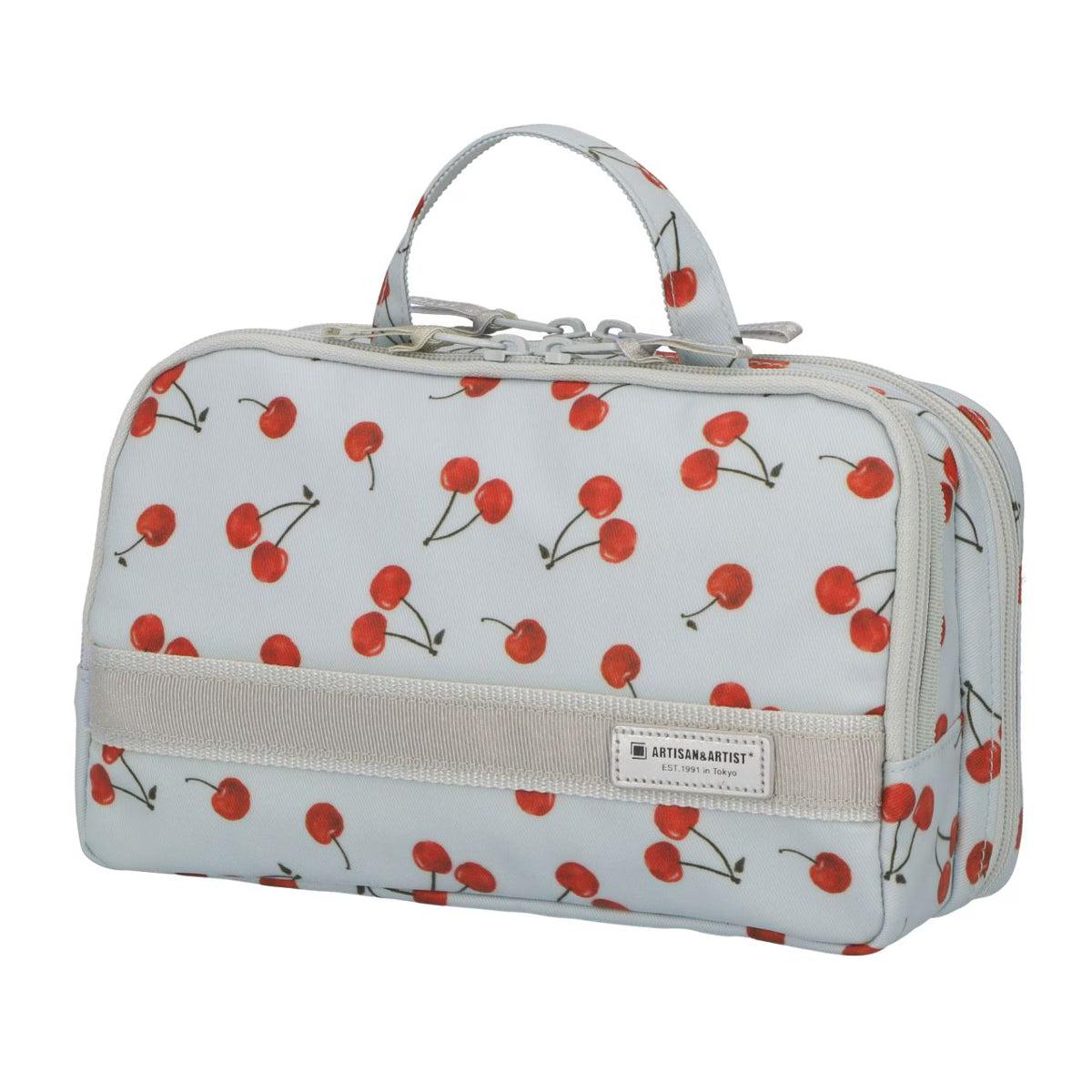 Cherry Up! - Large Slope Shape Makeup Bag -  6WP-HE120