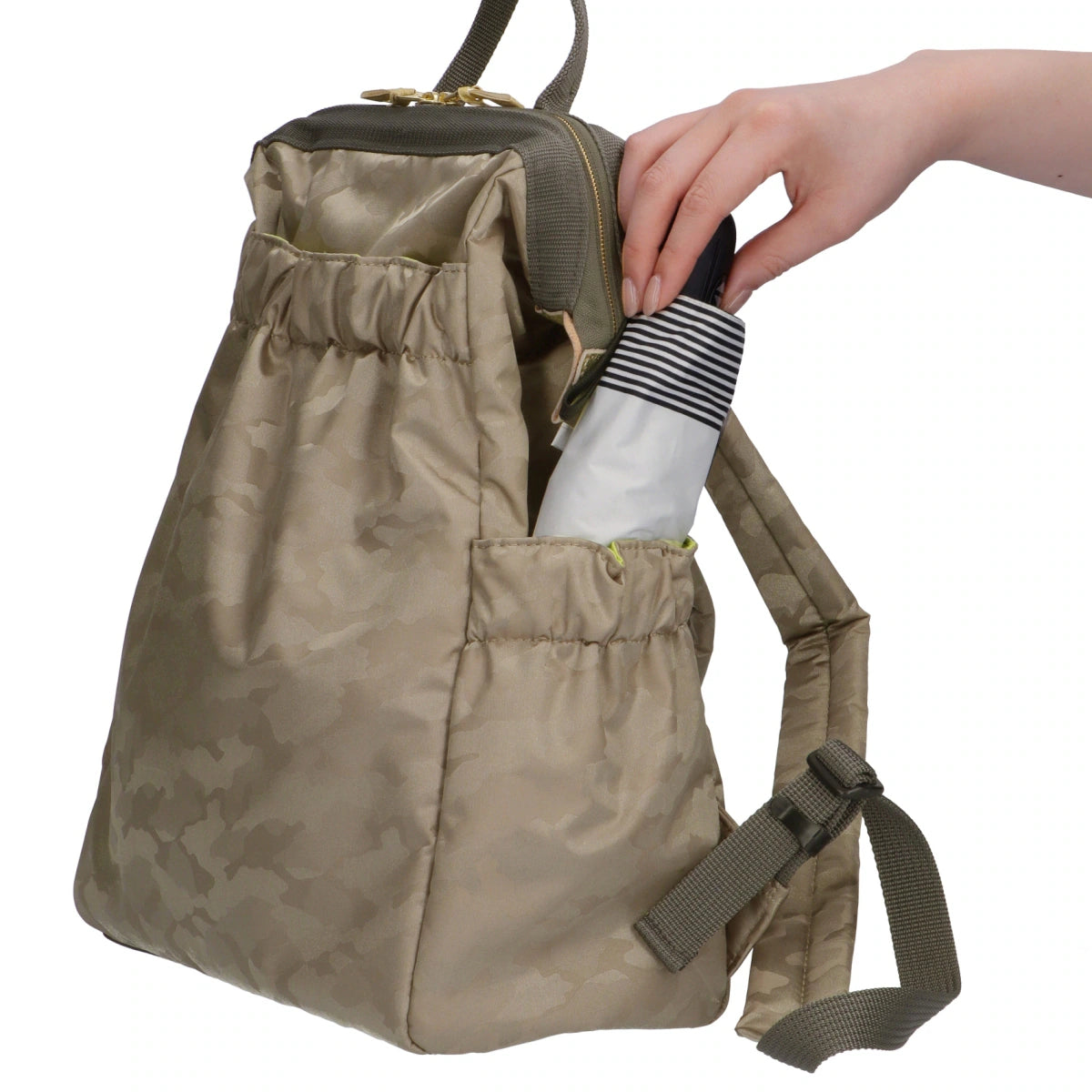 Camouflage - Large Clasp Opening Backpack - KG2GM-704