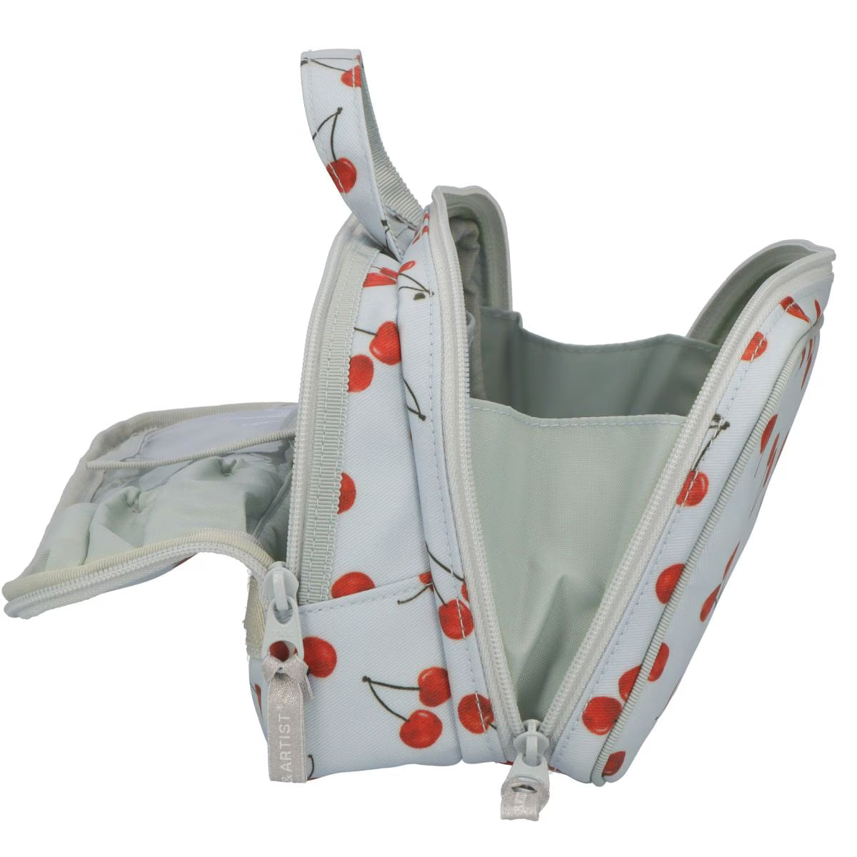 Cherry Up! - Large Slope Shape Makeup Bag -  6WP-HE120