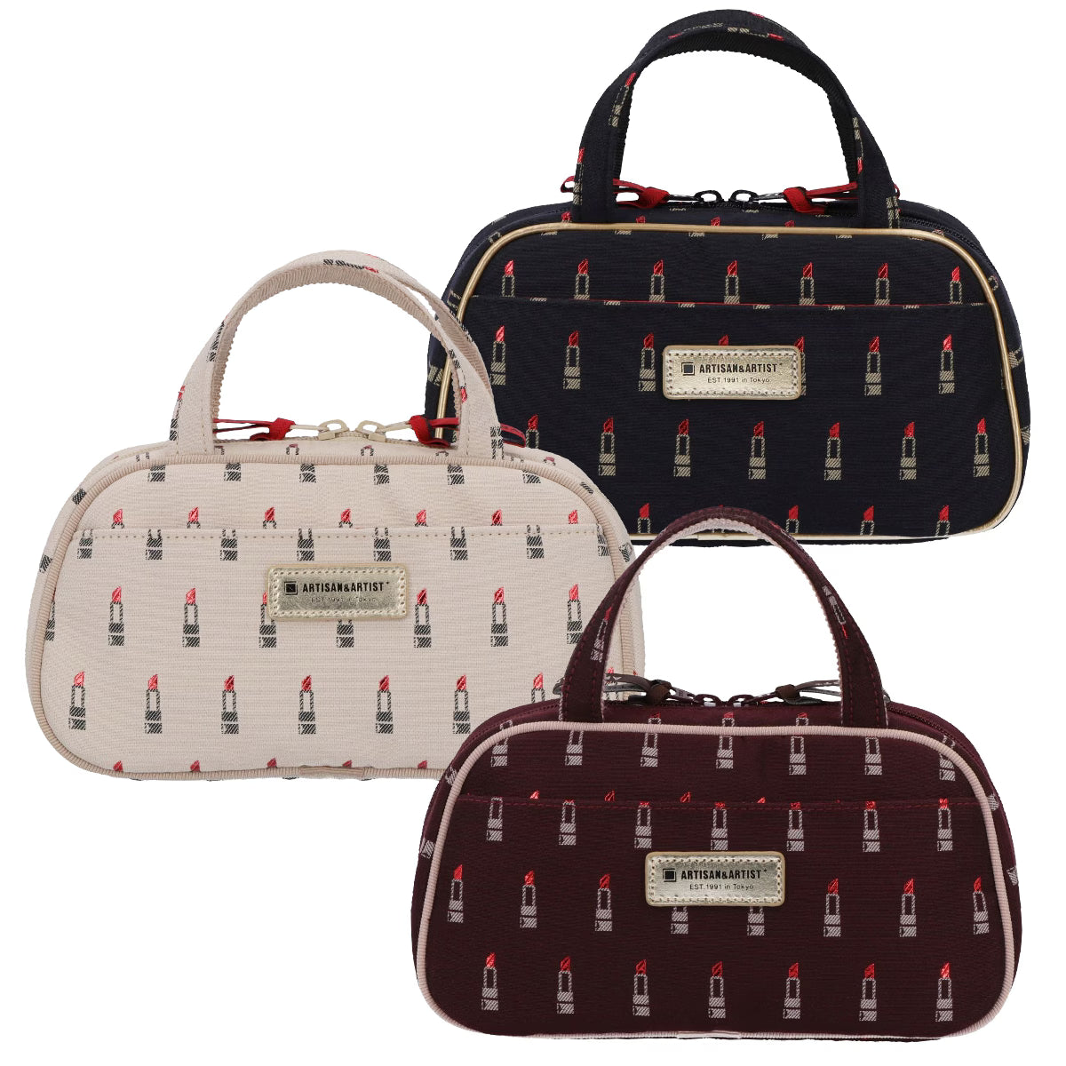 Valiant Rouge - Trapezoid Mini Pouch Bag - 6WP-LI730