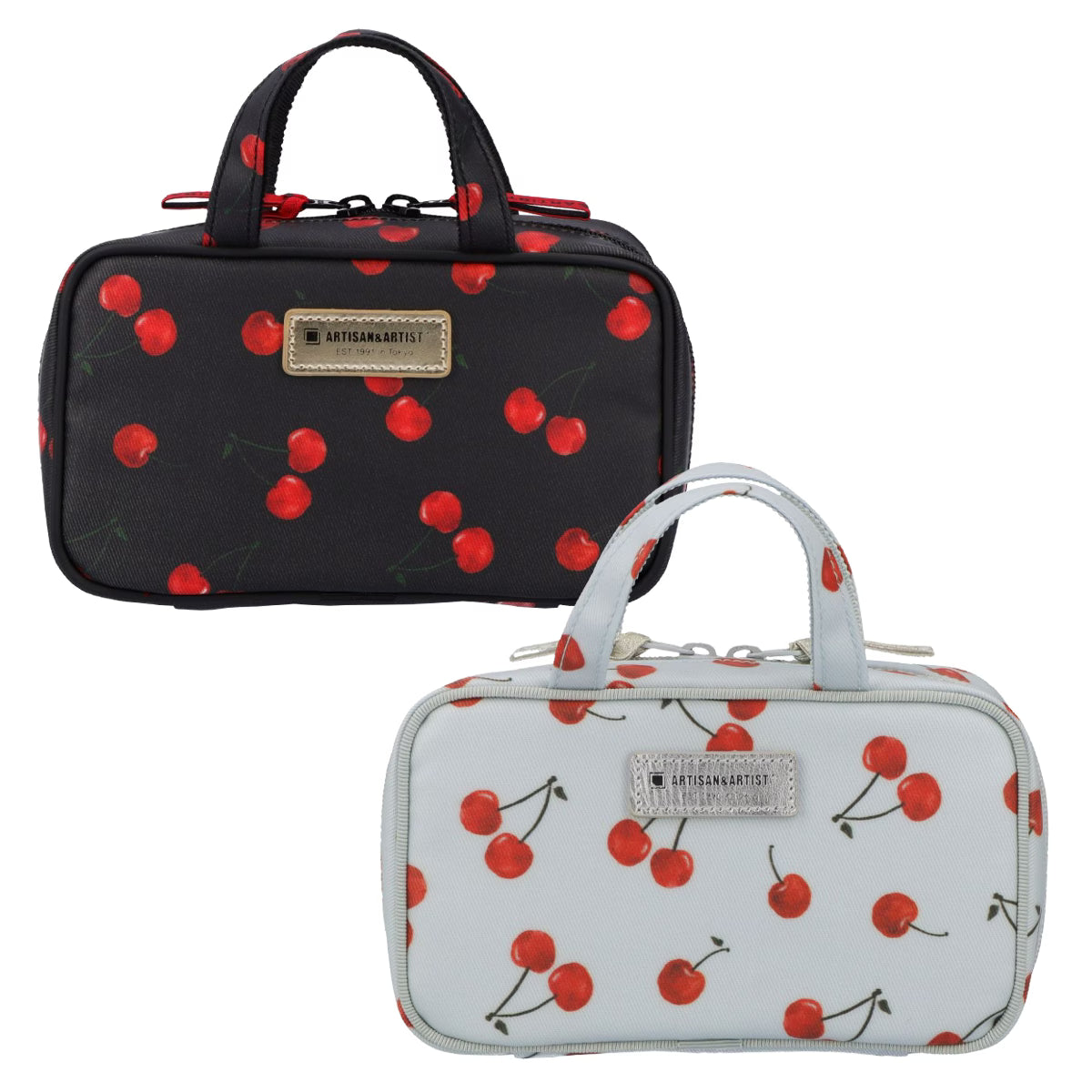 Cherry Up! - Compact Pouch with Handle - 6OP-HE013S