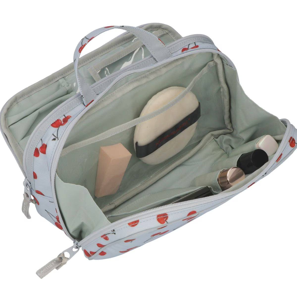 Cherry Up! - Large Slope Shape Makeup Bag -  6WP-HE120