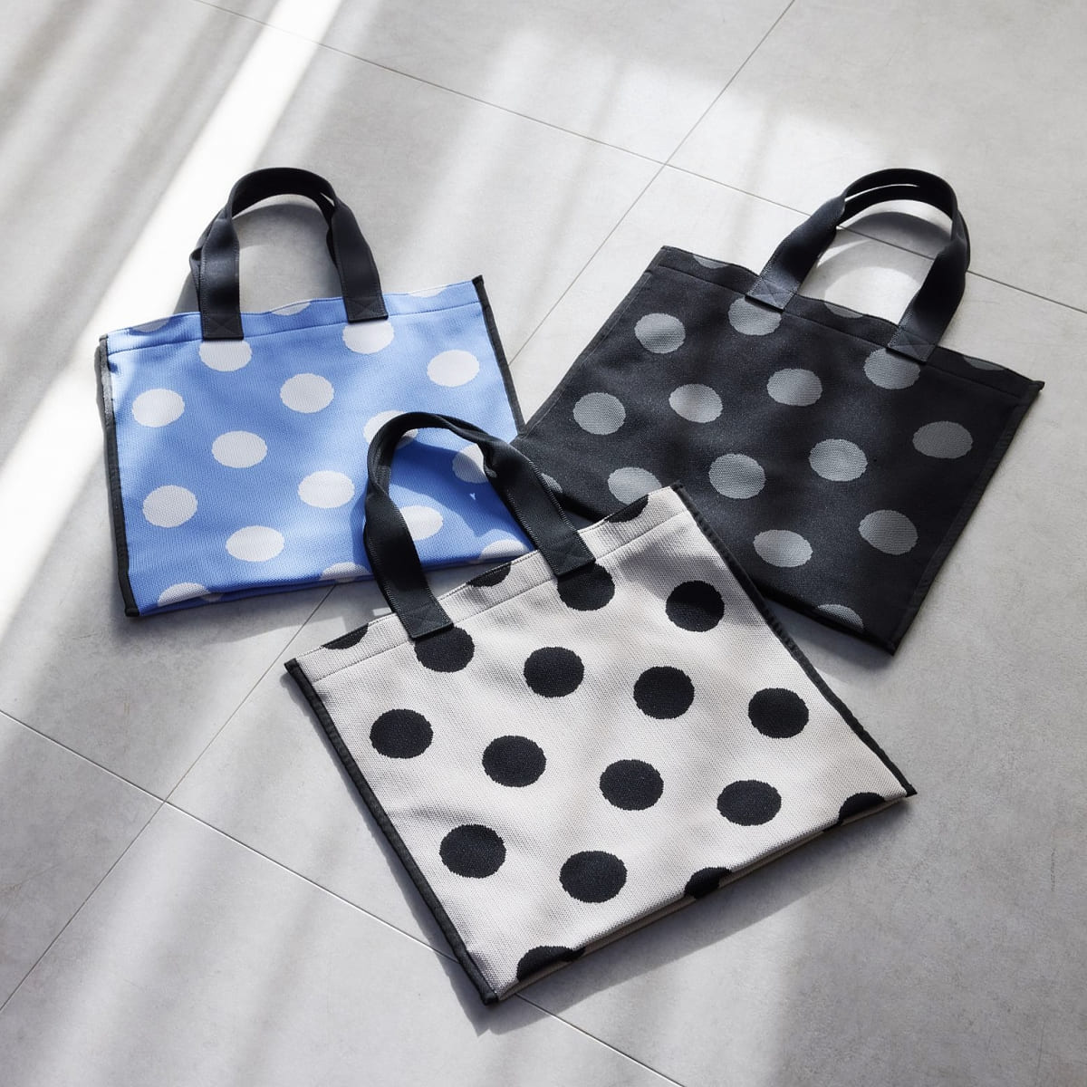 Journal Dots 2-Way Knit Tote Bag - JT210