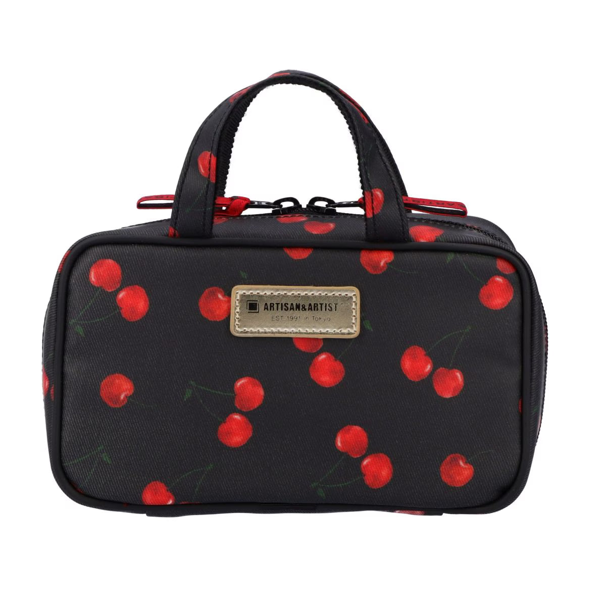 Cherry Up! - Compact Pouch with Handle - 6OP-HE013S