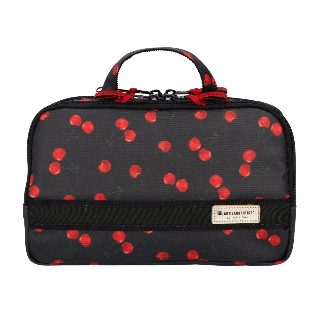 Cherry Up! - Large Slope Shape Makeup Bag -  6WP-HE120