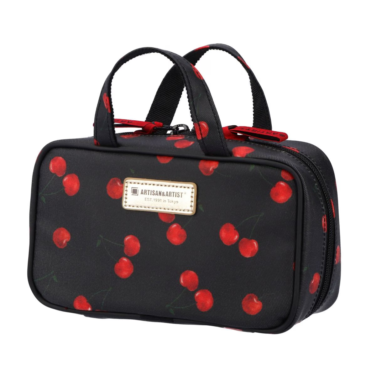 Cherry Up! - Compact Pouch with Handle - 6OP-HE013S