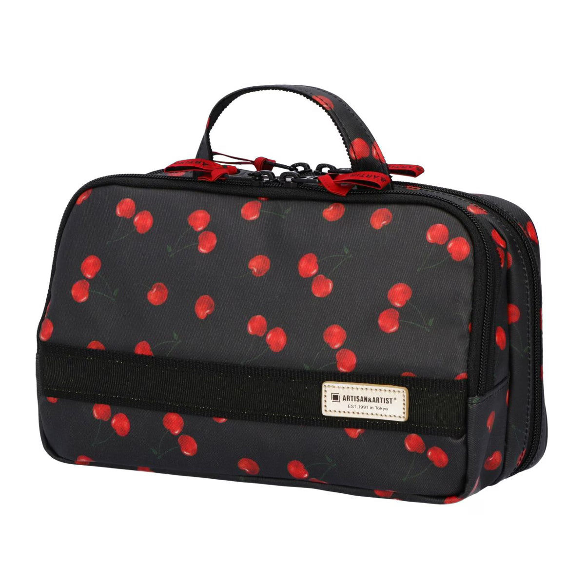 Cherry Up! - Large Slope Shape Makeup Bag -  6WP-HE120