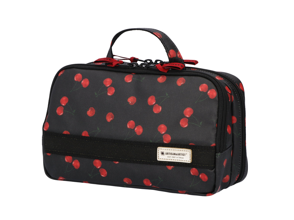 Cherry Up! - Large Slope Shape Makeup Bag -  6WP-HE120