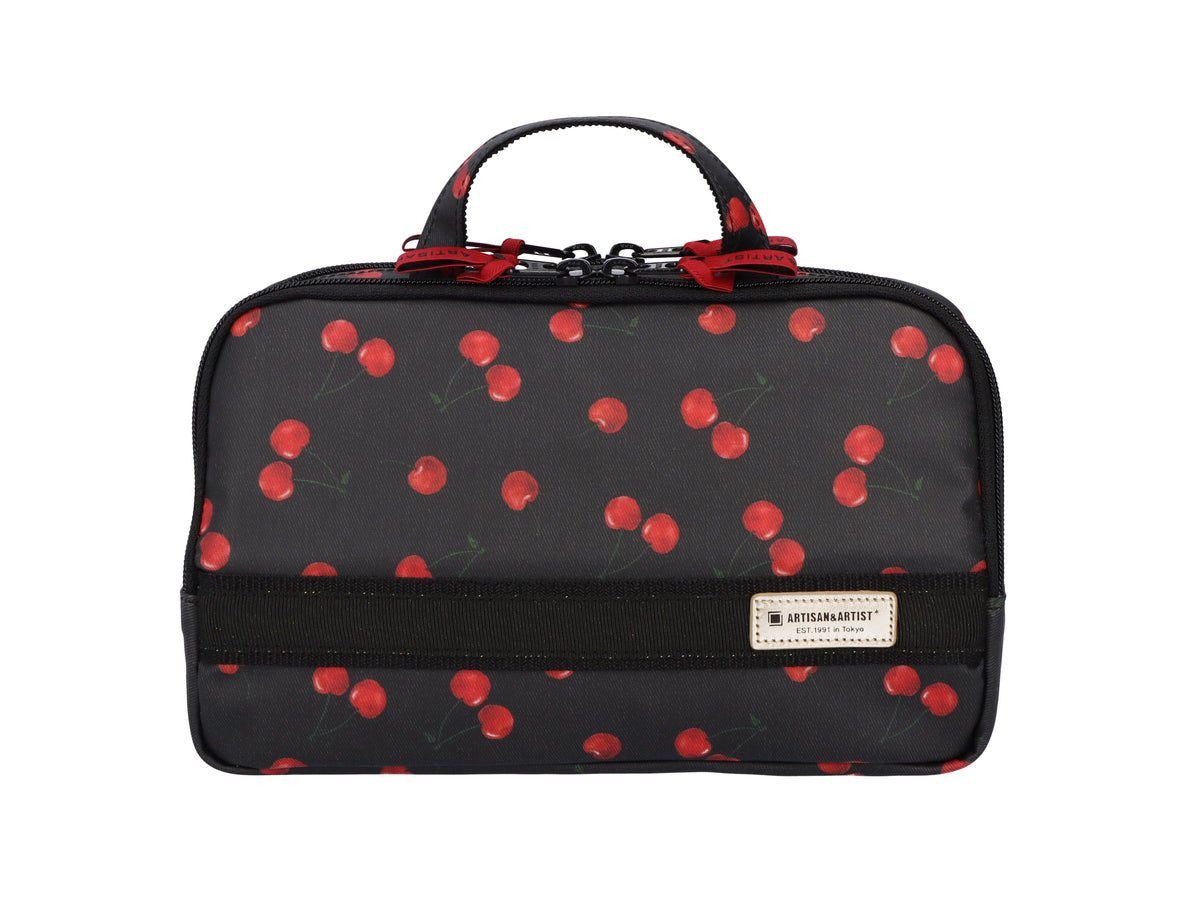 Cherry Up! - Large Slope Shape Makeup Bag -  6WP-HE120