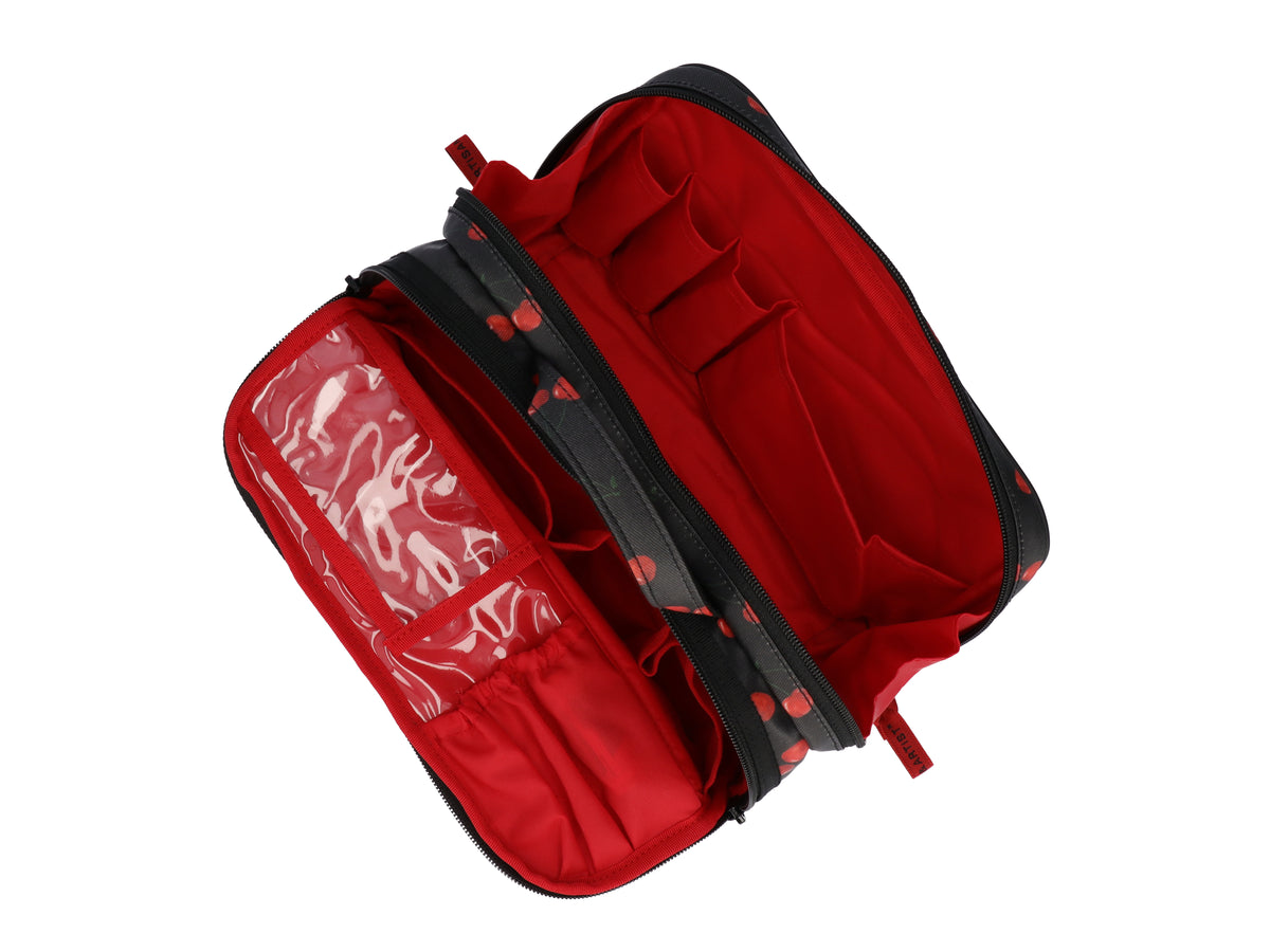 Cherry Up! - Large Slope Shape Makeup Bag -  6WP-HE120