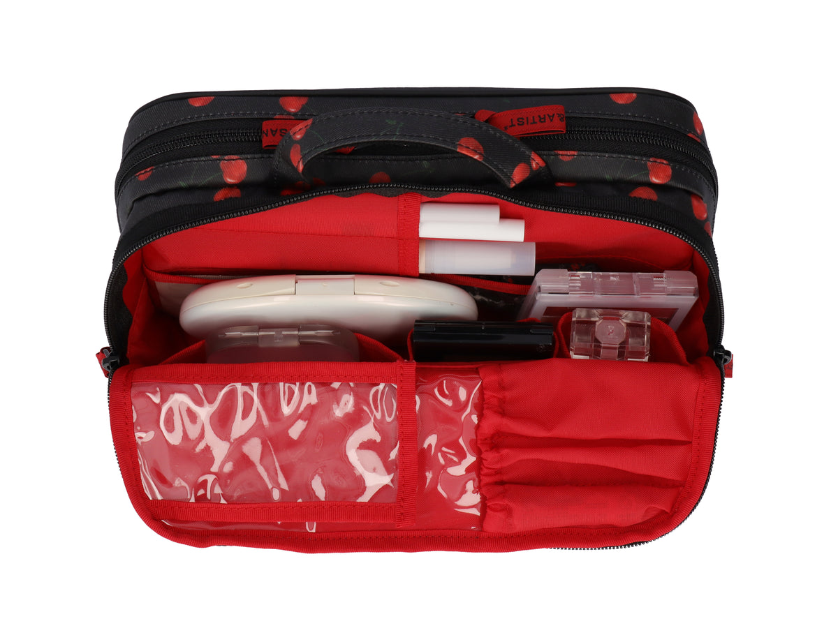Cherry Up! - Large Slope Shape Makeup Bag -  6WP-HE120