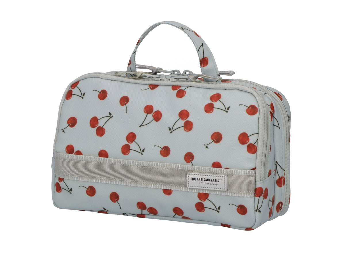 Cherry Up! - Large Slope Shape Makeup Bag -  6WP-HE120