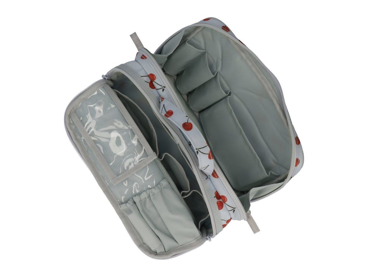 Cherry Up! - Large Slope Shape Makeup Bag -  6WP-HE120
