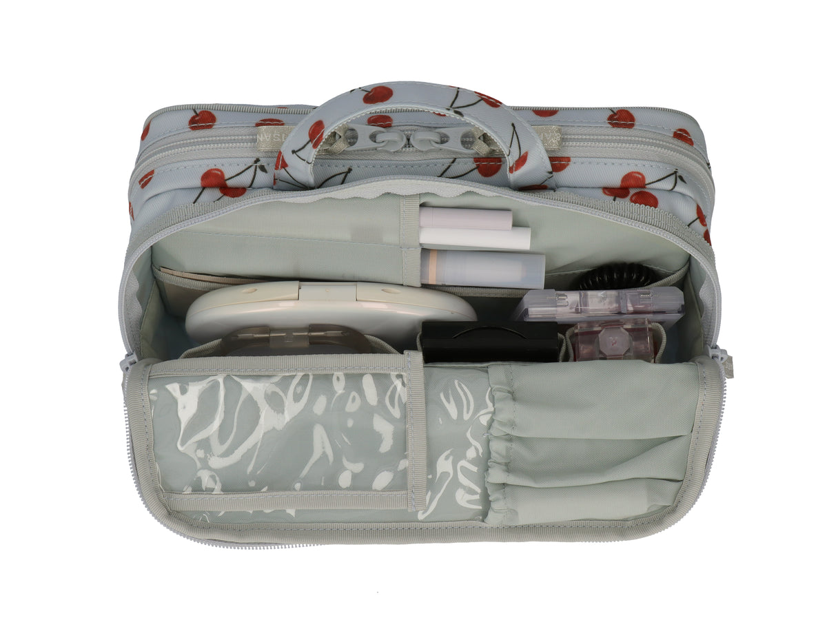 Cherry Up! - Large Slope Shape Makeup Bag -  6WP-HE120