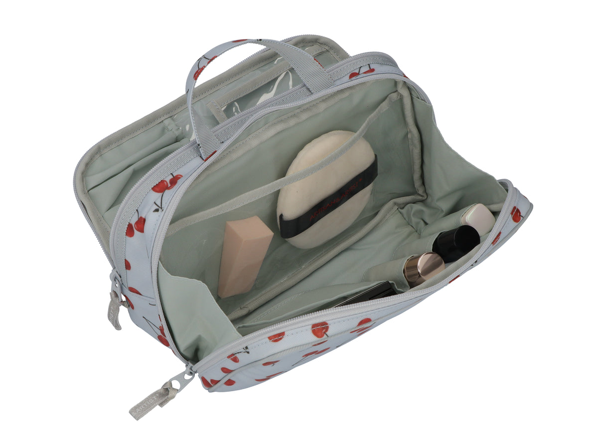 Cherry Up! - Large Slope Shape Makeup Bag -  6WP-HE120