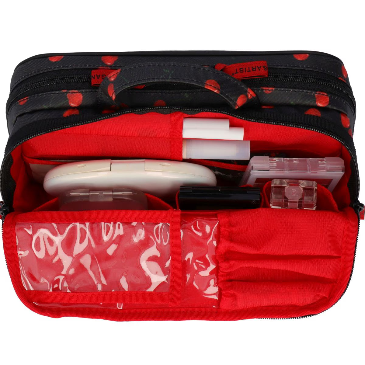 Cherry Up! - Large Slope Shape Makeup Bag -  6WP-HE120