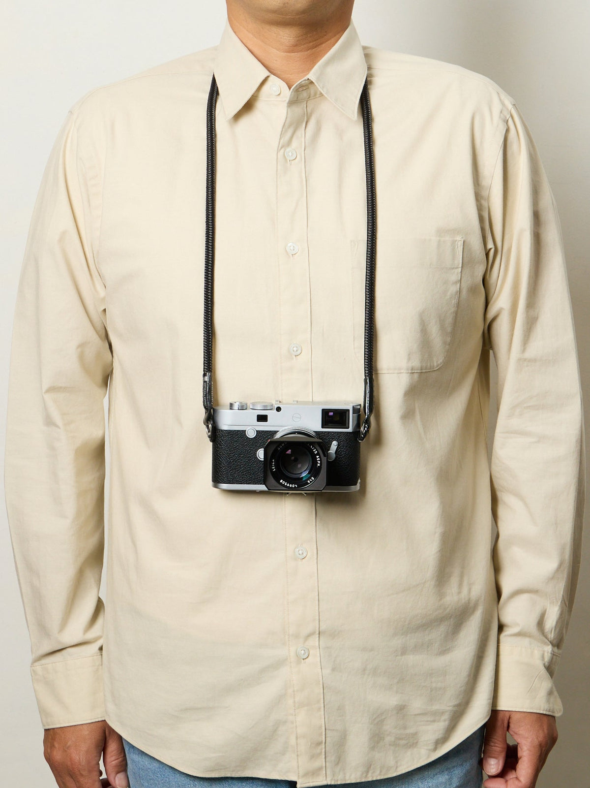 Artisan&Artist* 35th Anniversary Silk Cord Monochrome Edition Camera Strap with Ring Attachment - ACAM-301AE (Standard)