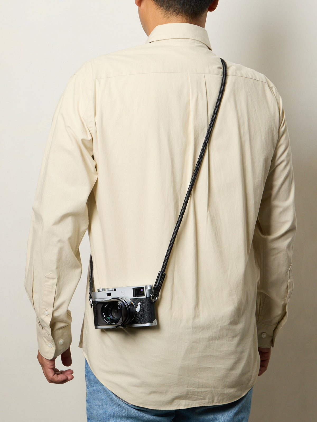 Artisan&Artist* 35th Anniversary Silk Cord Monochrome Edition Camera Strap with Ring Attachment - ACAM-306AE (Long)